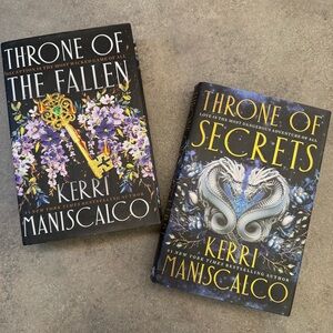 NEW Throne of the Fallen & Throne of Secrets Hardcover Books Bundle Set Series